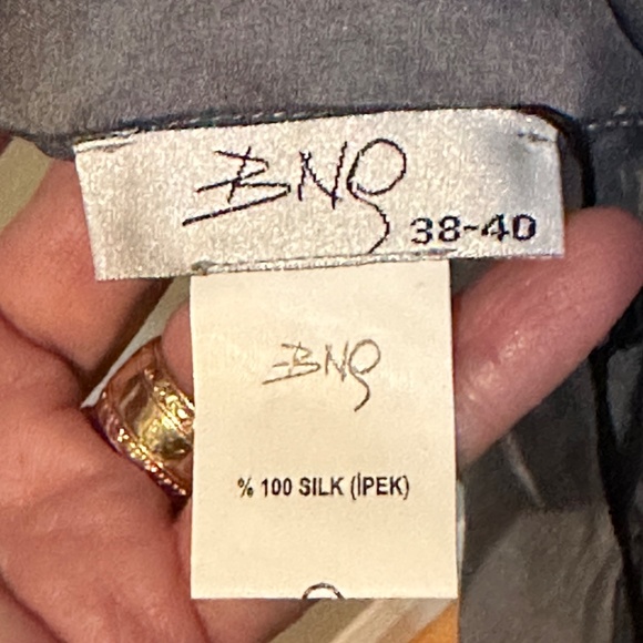 Sheer Chiffon Hand Painted Tunic/Blouse - a Work of ART by BNQ - SZ 38-40 - Picture 6 of 12